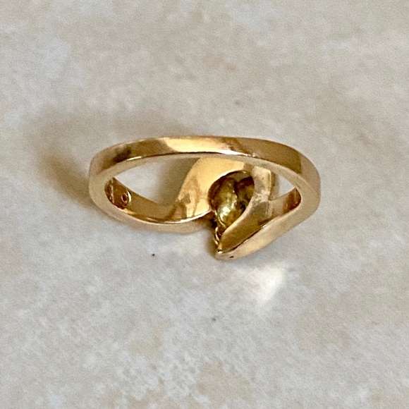 14K Yellow Gold Nugget Vintage Ring - Picture 10 of 15